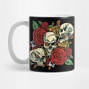 Skulls and Flowers Mug